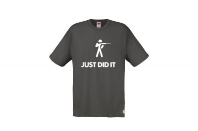 ZO Combat Junkie T-Shirt 'Just Did It' (Grey) - Size Large