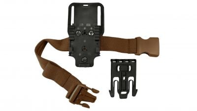 Kydex Customs Mid Ride Mount Combo (Coyote Brown) | £47.50 title=