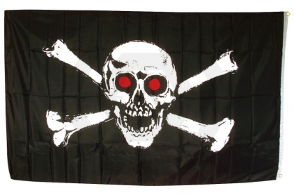 TracPac Skull & Crossbones Flag 90cm x 150cm