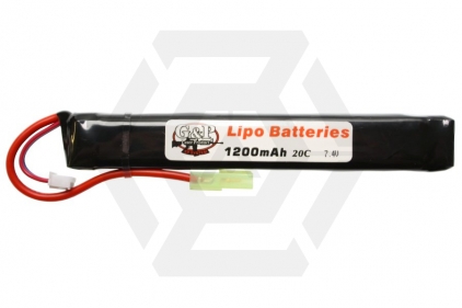 G&P 7.4v 1200mAh 20C LiPo Battery