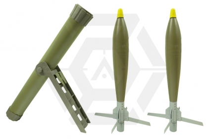 APS Hades Arrow 70mm Working Mortar with Two Shells