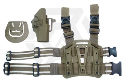 Weekend Warrior CQC Holster & Leg Platform for Glock 17 (Coyote Tan)