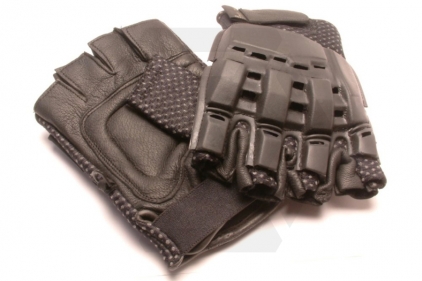 Mil-Force Half Finger RPD Gloves (Black) - Size Large