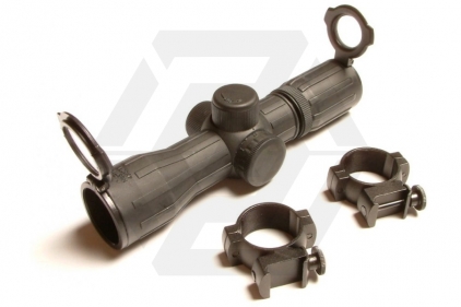 NCS 4x30 Rubber Armoured Red/Green Illuminating with Mount Rings