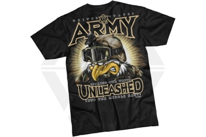 7.62 Design T-Shirt 'Army Unleashed' (Black) - Size Large