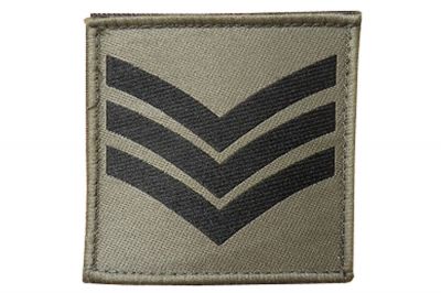Commando Rank Patch - Sgt (Subdued) - Detail Image 1 © Copyright Zero One Airsoft