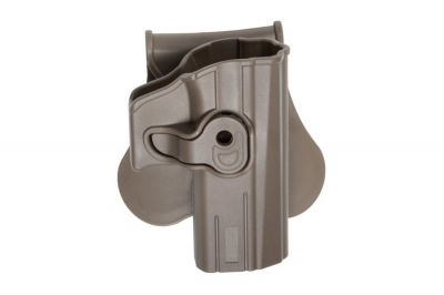 ASG Rigid Polymer Holster for CZ P07 & P-09 (Dark Earth) - Detail Image 1 © Copyright Zero One Airsoft
