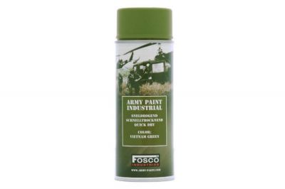 Fosco Army Spray Paint 400ml (Vietnam Green) - Detail Image 1 © Copyright Zero One Airsoft