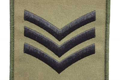 Commando Rank Patch - Sgt (Subdued) - Detail Image 2 © Copyright Zero One Airsoft