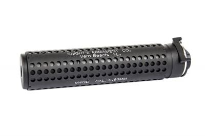 Evolution QD NT4 Style Suppressor with Flash Hider 14mm CCW (Black) - Detail Image 1 © Copyright Zero One Airsoft
