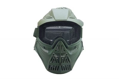 Pirate Arms Commander Mesh Full Face Mask (Olive) - Detail Image 1 © Copyright Zero One Airsoft