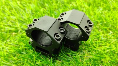 Pirate Arms High Scope Mount Ring Set - Detail Image 2 © Copyright Zero One Airsoft