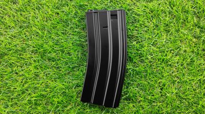 ASG AEG Mag for M4 130rds (Black) - Detail Image 1 © Copyright Zero One Airsoft
