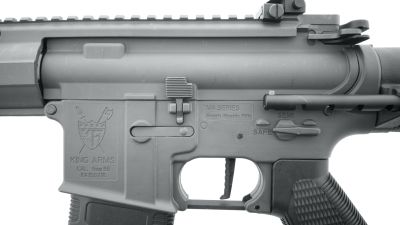King Arms AEG M4 Striker CQB Ultra Grade II (Grey) - Detail Image 4 © Copyright Zero One Airsoft
