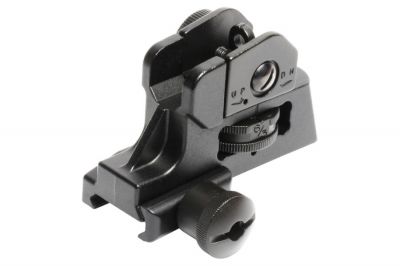 G&G 20mm RIS Rear Sight M4 Style (Black) - Detail Image 1 &copy; Copyright Zero One Airsoft