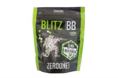 ZO Blitz Bio BB 0.40g 1000rds (White) - Detail Image 1 © Copyright Zero One Airsoft