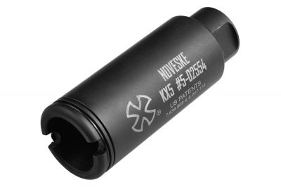 MadBull Noveske KX5 Sound Amplifying Flash Hider 14mm CCW - Detail Image 1 © Copyright Zero One Airsoft