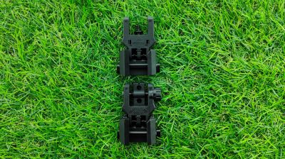 CAA Low-Profile Flip-Up Sights (Black) - Detail Image 2 © Copyright Zero One Airsoft