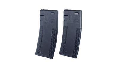 EMG 'Troy Industry' AEG Polymer Mag for M4 340rds (Black) - Pack of 2 - Detail Image 1 © Copyright Zero One Airsoft