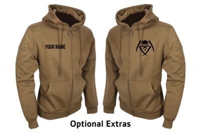 ZO Combat Junkie Special Edition NAF 2018 'Airsoft Festival' Viper Zipped Hoodie (Coyote Tan) - Detail Image 6 © Copyright Zero One Airsoft