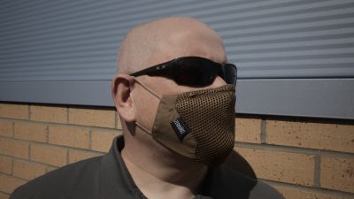 ZO MESH Vent Face Covering (Tan) - Detail Image 3 © Copyright Zero One Airsoft