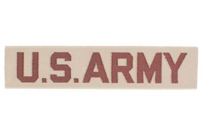 U.S. Army Name Tape "U.S. Army" (Desert) - Detail Image 1 © Copyright Zero One Airsoft