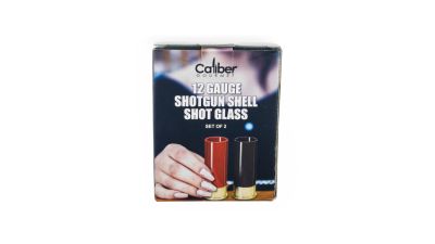 Caliber Gourmet Shotgun Shell Shot Glasses (Black & Red) - Detail Image 3 © Copyright Zero One Airsoft