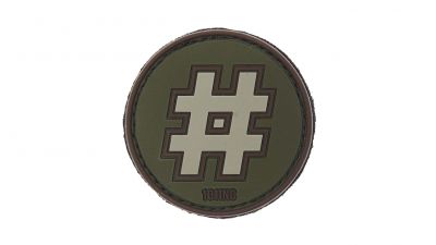 101 Inc PVC Velcro Patch "Hashtag" (Olive)