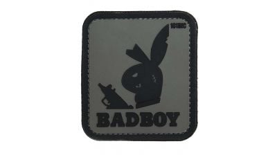 101 Inc PVC Velcro Patch "Badboy" (Grey)