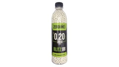 ZO Blitz BB 0.20g 3000rds Bottle (White) - Detail Image 1 © Copyright Zero One Airsoft