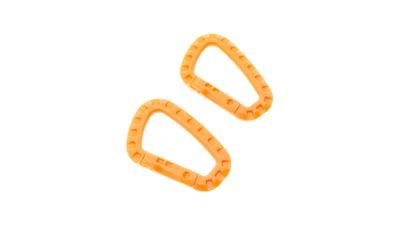 ZO Tactical Carabiner (Pack of 2) (Orange) - Detail Image 1 © Copyright Zero One Airsoft