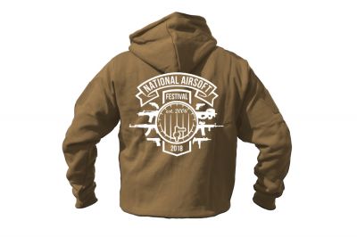 ZO Combat Junkie Special Edition NAF 2018 'Est. 2006' Viper Zipped Hoodie (Coyote Tan) - Detail Image 1 © Copyright Zero One Airsoft