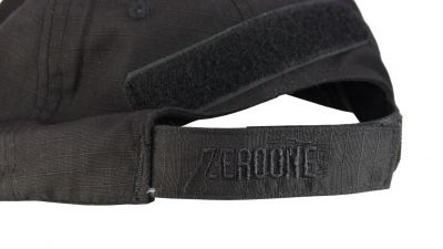 ZO Contractor Cap (Black) - Detail Image 2 © Copyright Zero One Airsoft