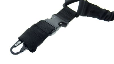 ZO Single Point Tactical Bungee Sling (Black) - Detail Image 1 © Copyright Zero One Airsoft