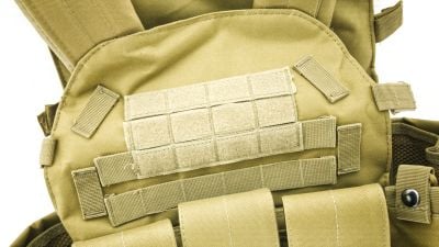 ZO MOLLE Assault Vest (Tan) - Detail Image 4 © Copyright Zero One Airsoft