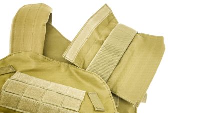 ZO MOLLE Assault Vest (Tan) - Detail Image 6 © Copyright Zero One Airsoft