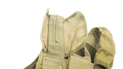 ZO MOLLE Recon Vest (Tan) - Detail Image 5 © Copyright Zero One Airsoft