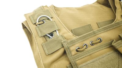 ZO MOLLE Recon Vest (Tan) - Detail Image 6 © Copyright Zero One Airsoft