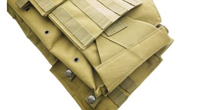 ZO MOLLE Defender Vest (Tan) - Detail Image 3 © Copyright Zero One Airsoft