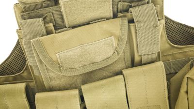 ZO MOLLE Defender Vest (Tan) - Detail Image 4 © Copyright Zero One Airsoft