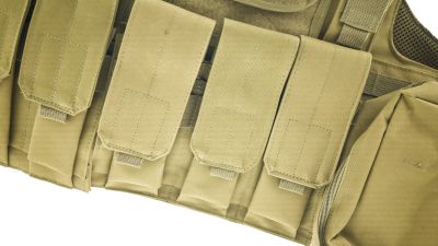 ZO MOLLE Defender Vest (Tan) - Detail Image 5 © Copyright Zero One Airsoft