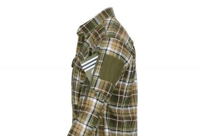TF-2215 Flannel Contractor Shirt (Brown/Green) - Extra Large - Detail Image 5 © Copyright Zero One Airsoft