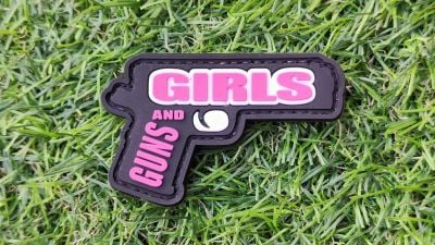 ZO PVC Velcro Patch "Girls Like Guns Too"