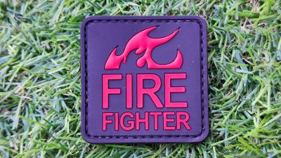 ZO PVC Velcro Patch "Fire Fighter" - Detail Image 1 © Copyright Zero One Airsoft