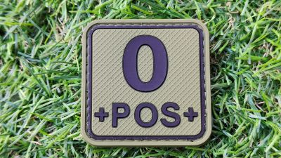 ZO PVC Velcro Patch "O+ Square" (Olive)