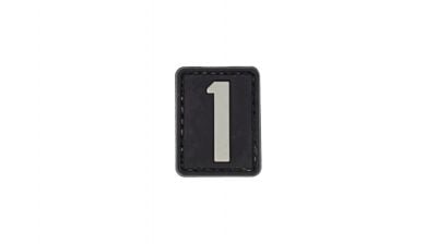 ZO PVC Velcro Patch &quotNumber 1" - Detail Image 1 © Copyright Zero One Airsoft