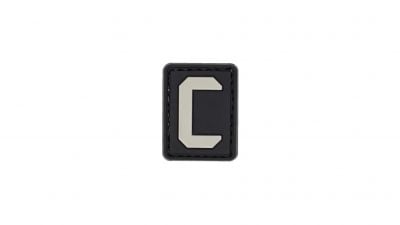 ZO PVC Velcro Patch &quotLetter C" - Detail Image 1 © Copyright Zero One Airsoft