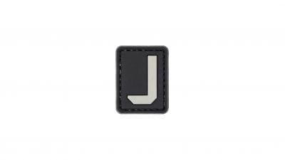 ZO PVC Velcro Patch &quotLetter J" - Detail Image 1 © Copyright Zero One Airsoft