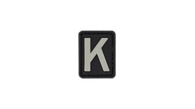 ZO PVC Velcro Patch "Letter K" - Detail Image 1 © Copyright Zero One Airsoft