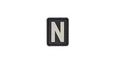 ZO PVC Velcro Patch &quotLetter N" - Detail Image 1 © Copyright Zero One Airsoft